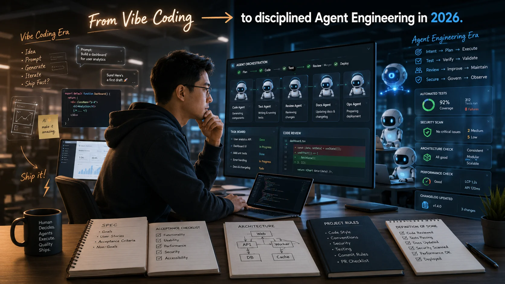 從憑感覺寫程式，到有紀律的 Agent 工程：2026 年 Vibe Coding 全面進化指南